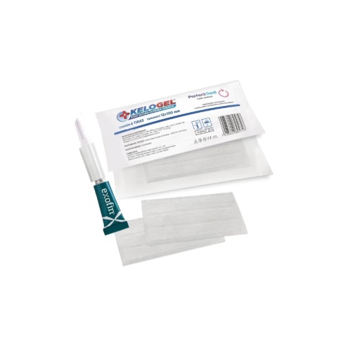 Kit Adesivo Cirúrgico 60cm Steristrip + Exofin 1mL - Kelogel