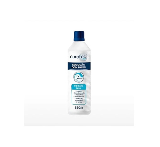 Solução Aquosa com PHMB 350mL - Curatec