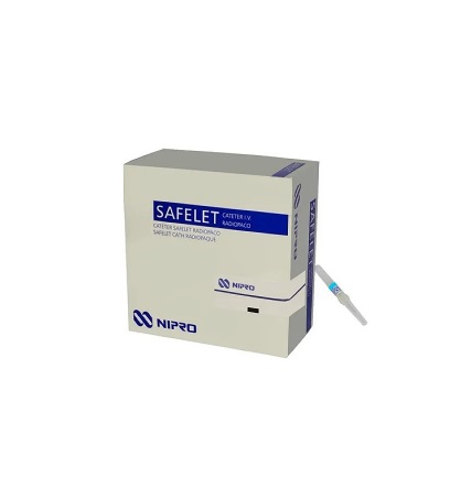 Cateter Intravenoso ETFE 24G ¾ C/ 50 Unidades - Nipro Safelet