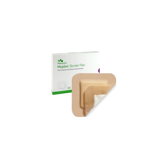 Curativo Espuma Flexível 10cmx10cm Mepilex Border - Molnlycke