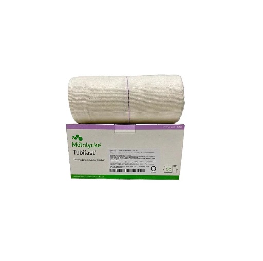 Bandagem Elástica P/ Fixação de Curativos 25cm x 10m Tubifast Roxo - Molnlycke