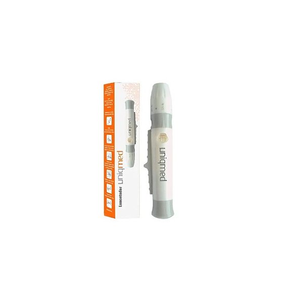 Caneta Lancetadora Universal Com sinal audível - Uniqmed