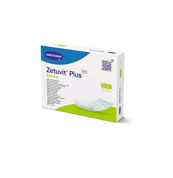 Curativo Zetuvit Plus Tam. 20cm x 20cm Silicone - Hartmann