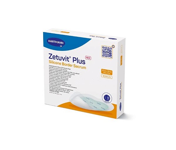 Curativo Zetuvit Plus Silicone Sacrum Border 23cmx23cm Un - Hartmann