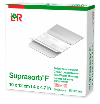 Curativo de Filme Transparente 10cm x 12cm Suprasorb F (Unidade) Estéril - Lohmann & Rauscher