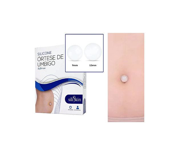 Órtese De Silicone P/ Umbigo Esférica Perola Abdominoplastia - Siliskin