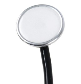 Estetoscópio Simples Profissional Uso Adulto e Pediátrico (Preto) - Dellamed