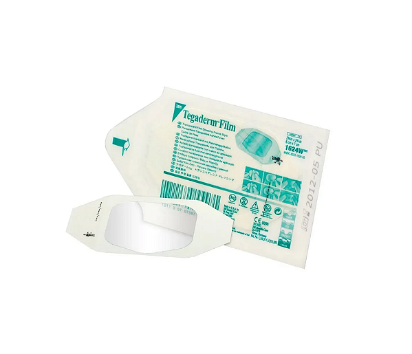 Curativo Tegaderm Filme Transparente Estéril 6cm x 7cm 1624W Unidade - 3M