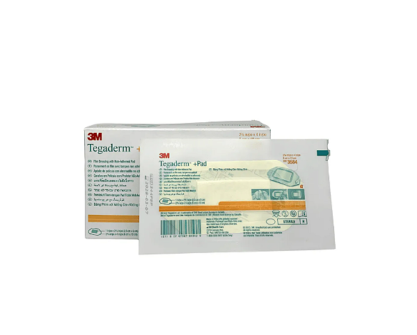 Curativo Filme Transparente Tegaderm 6cm x 10cm PAD Ref: 3584 - 3M