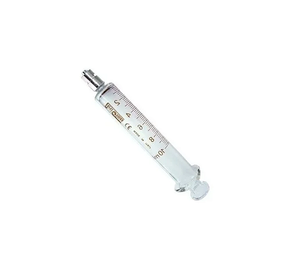 Seringa de Vidro 10ml Bico de Metal Luer Lock - Arti Glass