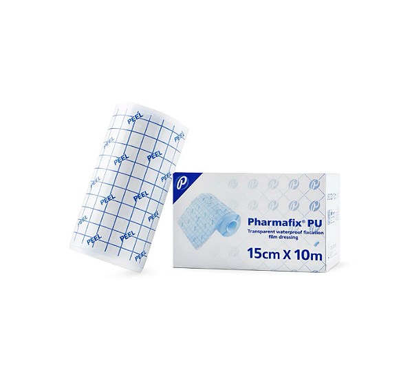 Filme Transparente 15cmx 10m Rolo Adesivo Hipoalergênico - Pharmafix
