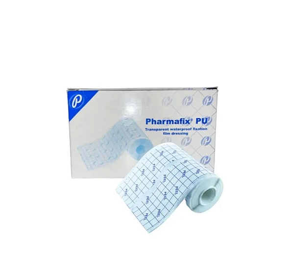 Filme Transparente 5cmx 10m Rolo Adesivo Hipoalergênico - Pharmafix