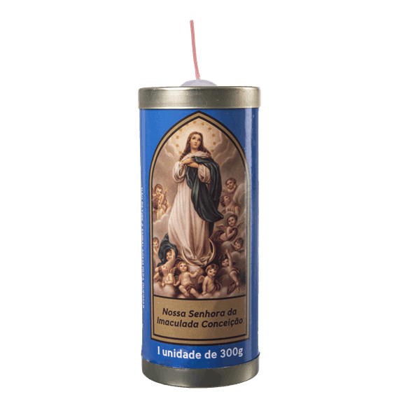 Vela Nossa Senhora Imaculada Conceição Chapinha (300g)