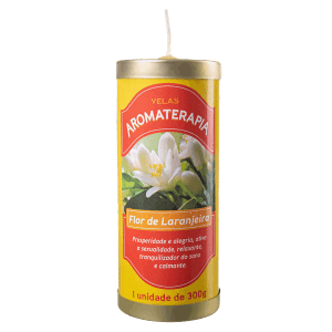 Vela Aromática Flor De Laranjeira (300g)