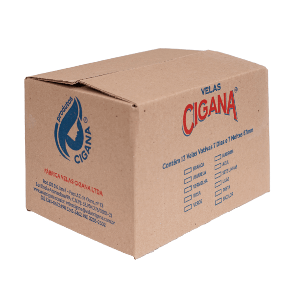 Caixa Vela Votiva Bicolor (300g)