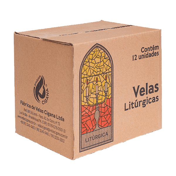 Caixa Vela Altar Litúrgica (280g)
