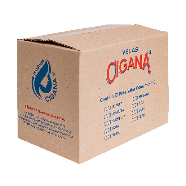 Caixa Vela Comum n. 10 (50g)