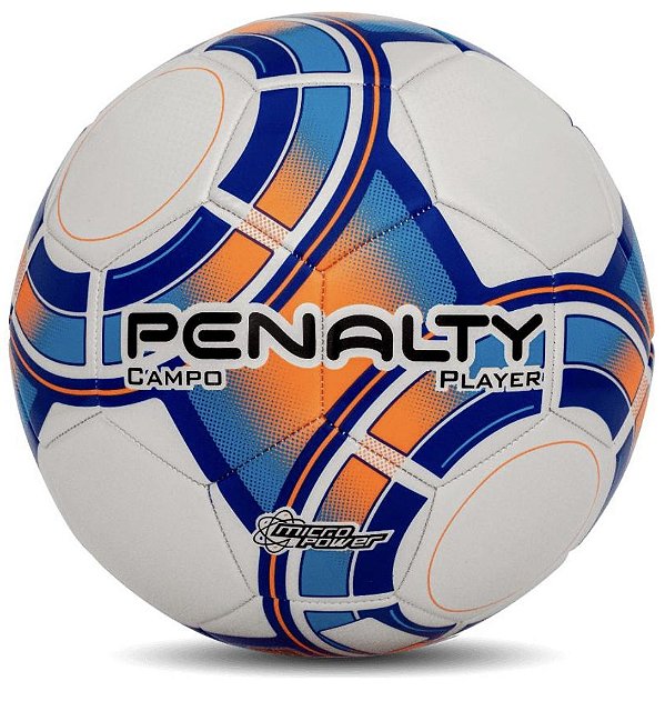 Bola Campo Penalty Player XXIII Branco/Azul/Laranja