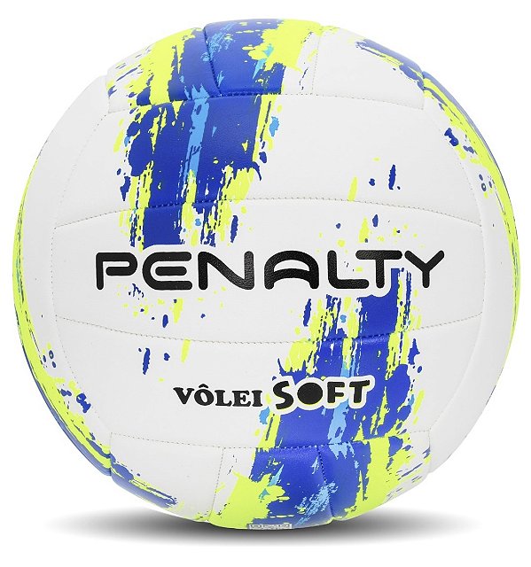 Bola Penalty Volei Soft XXIII- Branco/Azul/Amarelo
