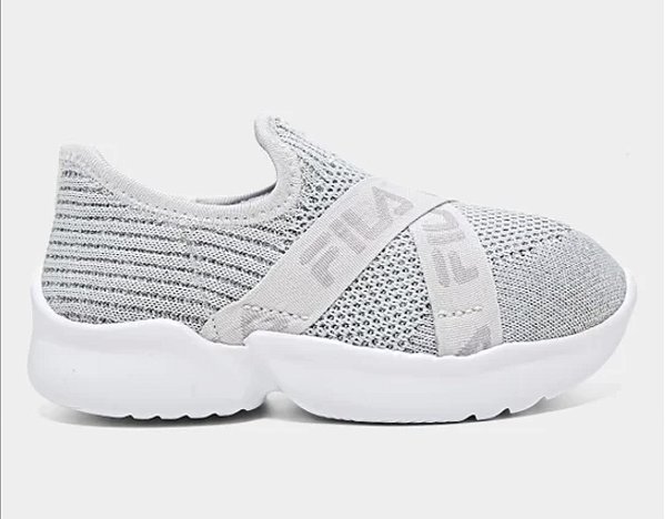 Tênis Fila Play Baby Cinza