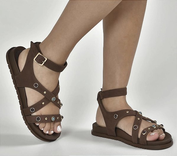 Sandália Via Marte  Marrom