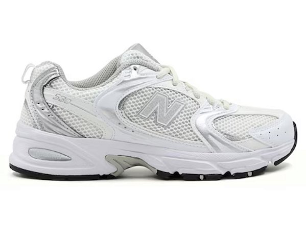Tênis New Balance  Branco/Prata
