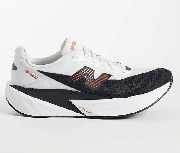 Tênis New Balance Rebel V5 Branco/Preto/Vermelho