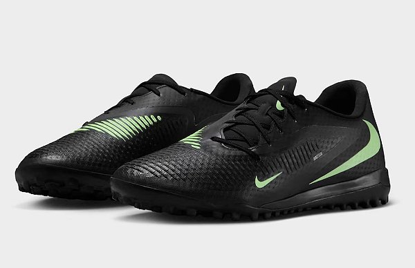 - Chuteira Nike Phantom 6 Tf Preto/Verde
