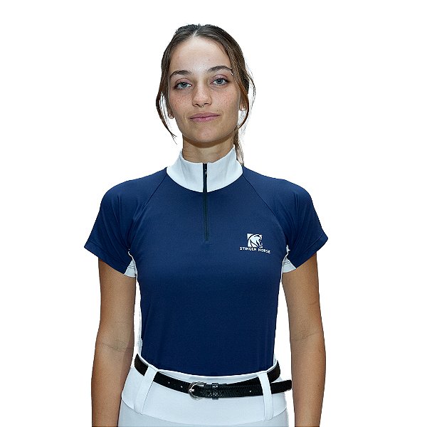 Camisa de competição SEVILLÁ  - ADULTO - cor AZUL MARINHO MANGA CURTA