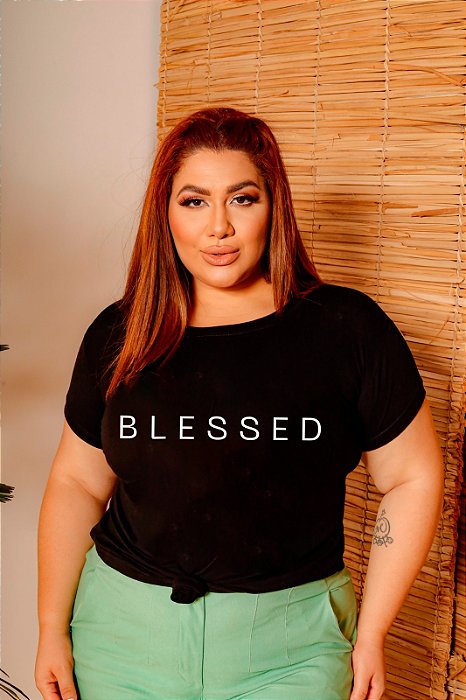 T-SHIRT PLUS SIZE BLESSED DTF