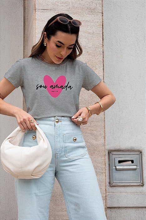 T-SHIRT SOU AMADA JO 3:16 DTF CINZA
