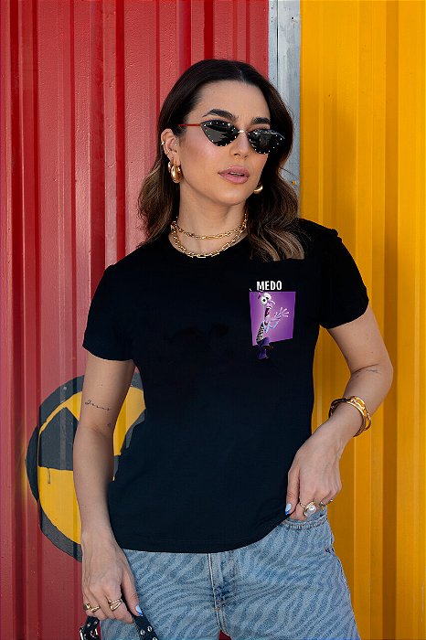 T-SHIRT MEDO DIVERTIDAMENTE DTF