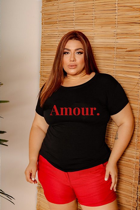 T-SHIRT PLUS SIZE AMOUR. DTF XG