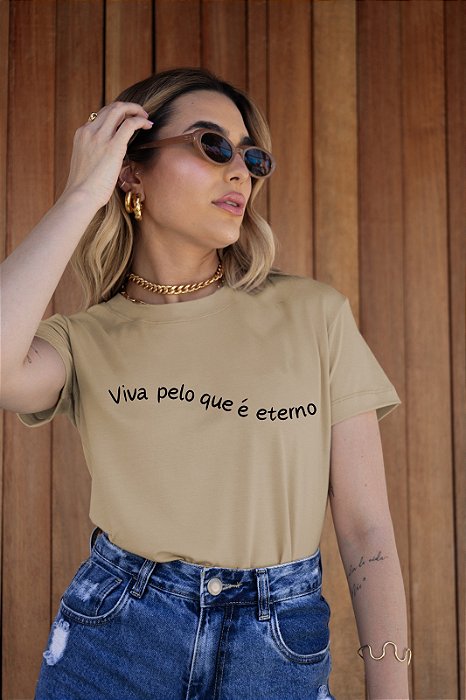 T-SHIRT VIVA INFINITO DTF BEGE