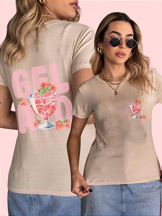 T-SHIRT GELATO DTF BEGE