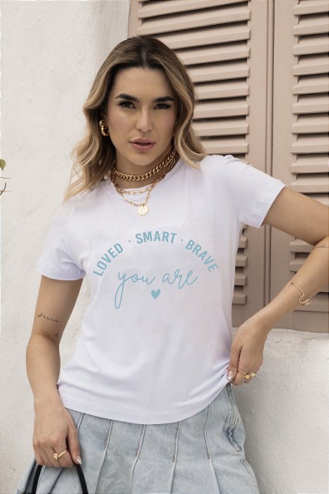 T-SHIRT YOU ARE LOVED DTF BRANCO