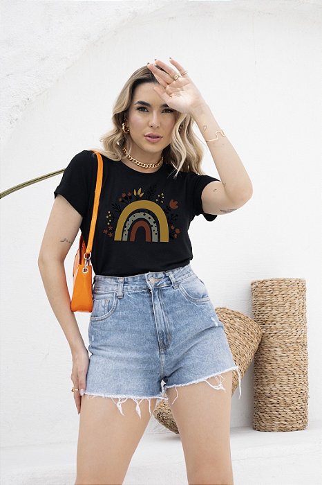 T-SHIRT ARCO-IRIS BOHO DTF