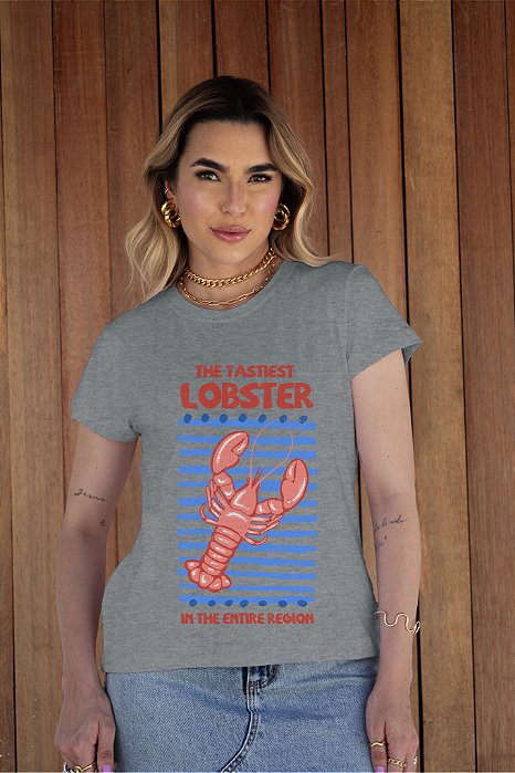 T-SHIRT THE LAGOSTA DTF CINZA