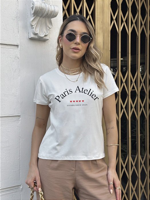 T-SHIRT PARIS ATELIER DTF OFF WHITE