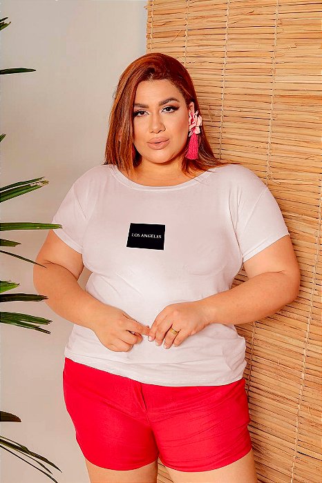 T-SHIRT PLUS SIZE LOS ANGELES DTF OFF WHITE XG