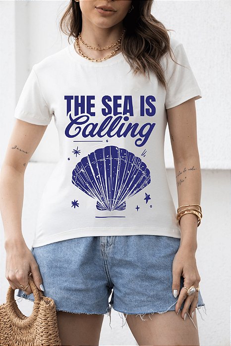 T-SHIRT CONCHA THE SEA DTF OFF WHITE