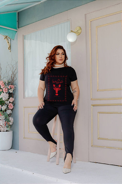 T-SHIRT PLUS SIZE LAGOSTA SE O LOVEN DTF XG