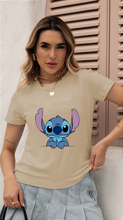 T-SHIRT STITCH DTF BEGE