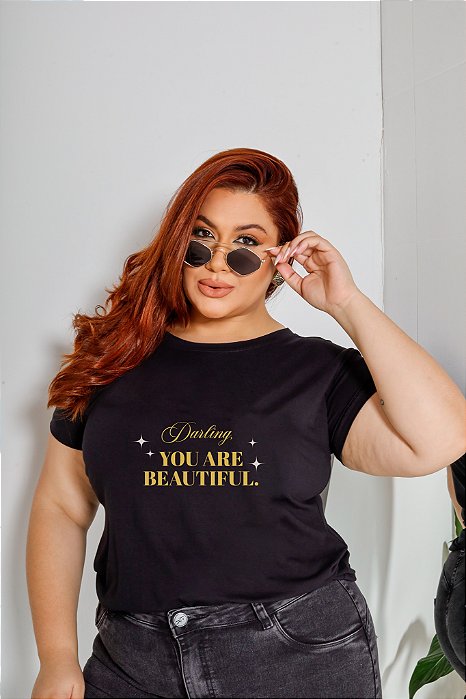 T-SHIRT PLUS SIZE DARLING YOU ARE DTF XG