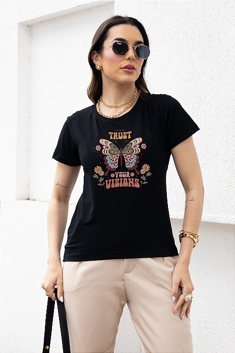 T-SHIRT TRUST VISION BORBOLETA DTF
