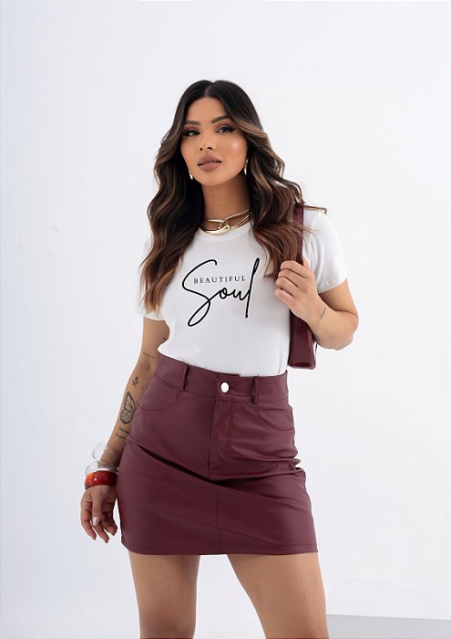 T-SHIRT SOUL BEAUTIFUL DTF BRANCO