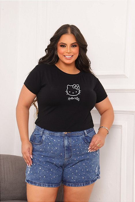 T-SHIRT PLUS SIZE HELLO KITTY DTF XG