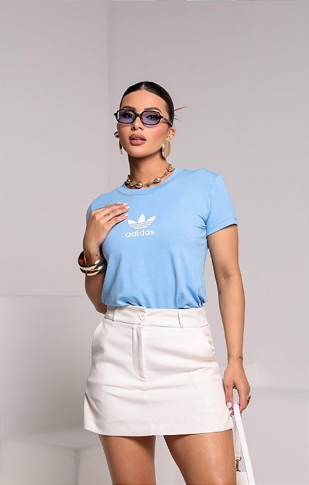 T-SHIRT ADIDAS DTF AZUL BEBÊ