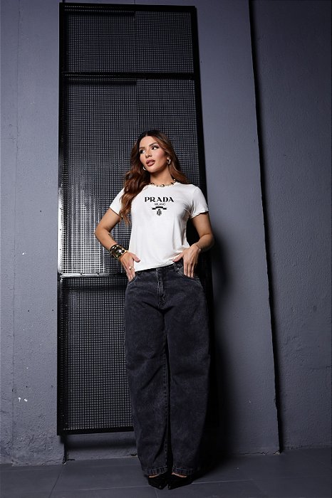 T-SHIRT PRADA DTF OFF WHITE