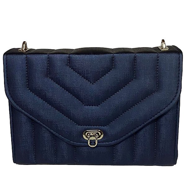 Bolsa Transversal Melissa Azul em Prata - Lavandin Bags - Bolsas artesanais  com estilo